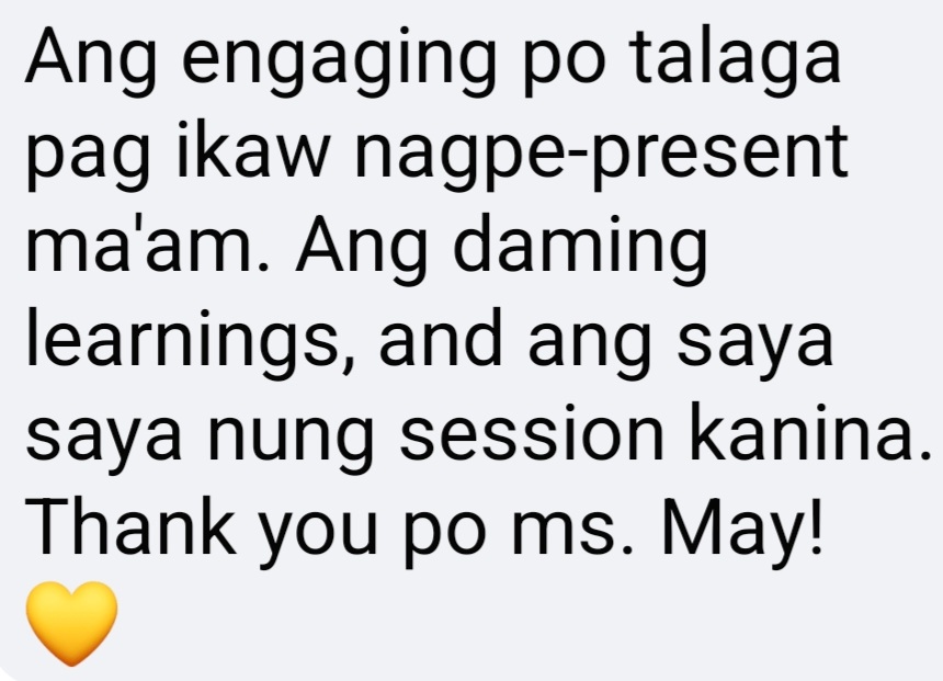Attendee feedback from an MCV speaking event